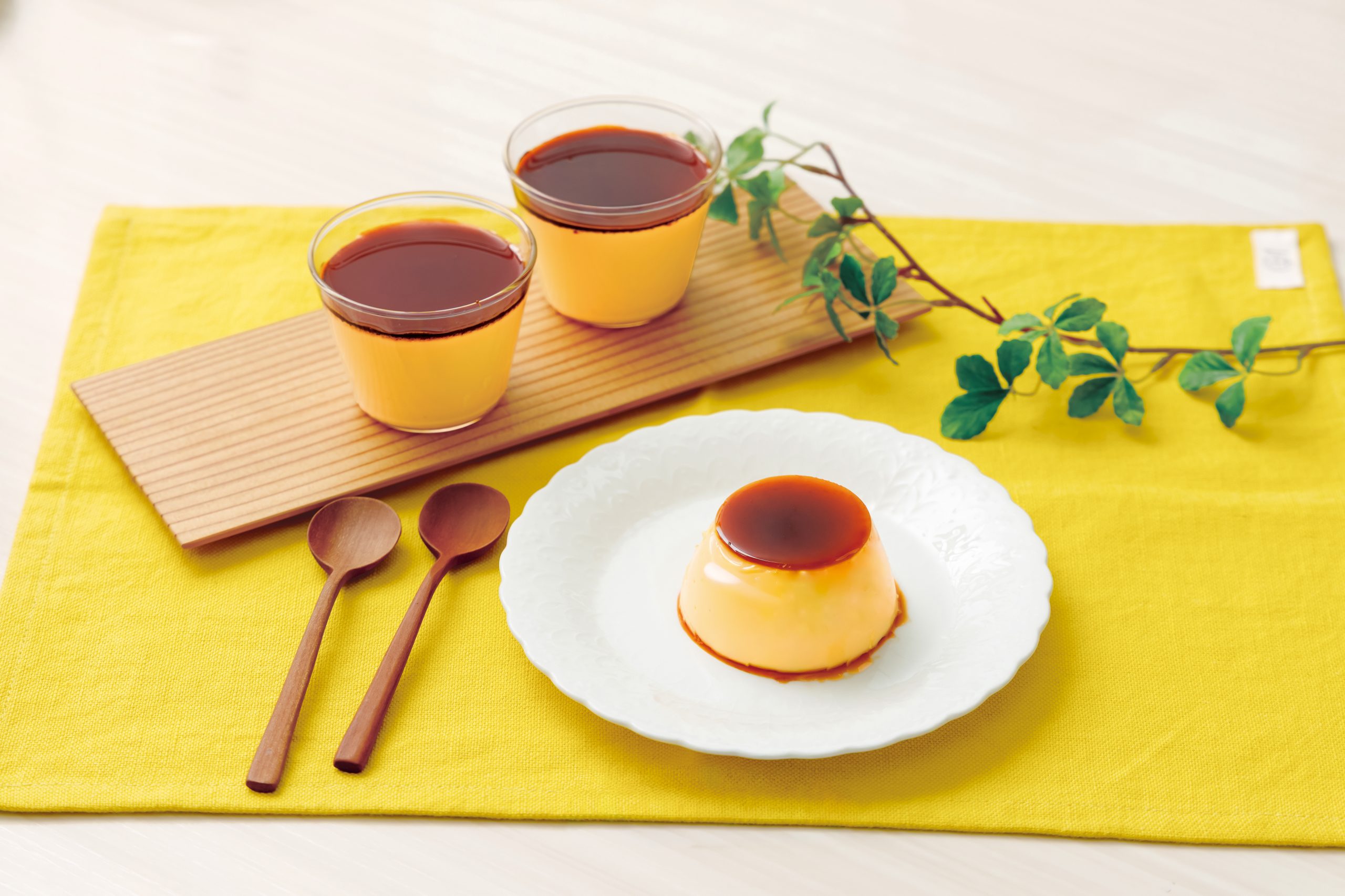 ちょっとかためのカスタードプディング